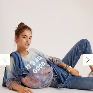 Anthropologie sweater tie-dye